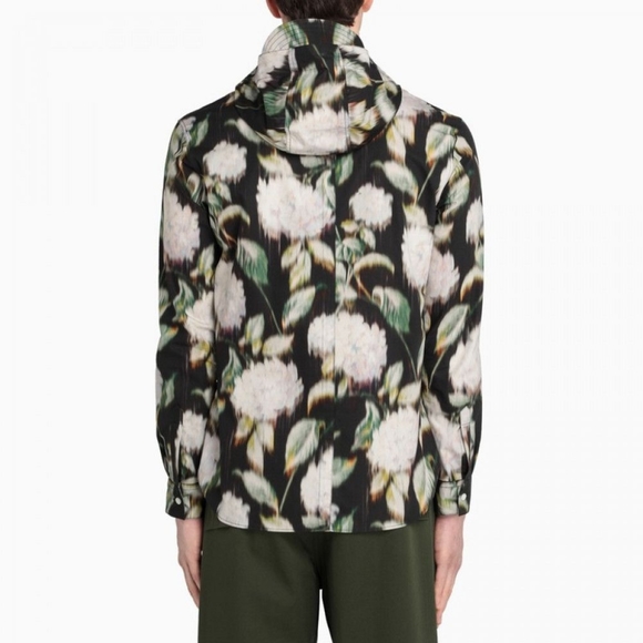 NWT KENZO - Black Blurry Hydrangea Hoodie - Picture 3 of 4